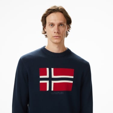  Napapijri D-Mura Erkek Mavi Kazak