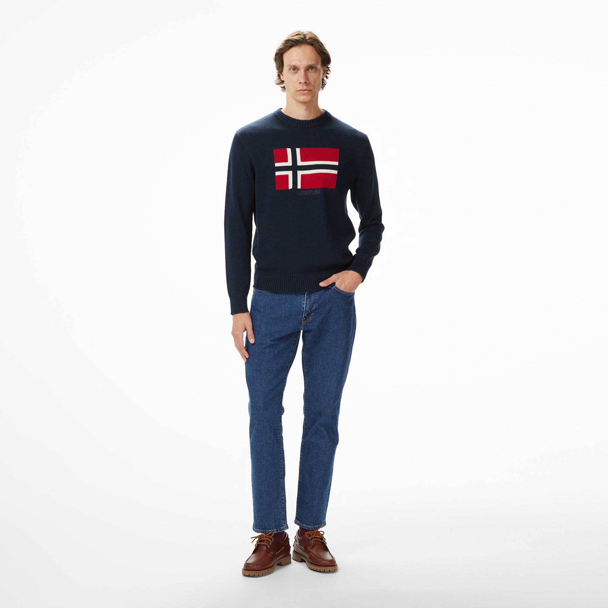 Napapijri D-Mura Erkek Mavi Kazak