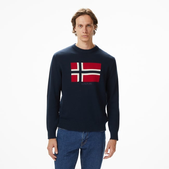  Napapijri D-Mura Erkek Mavi Kazak