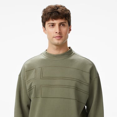  Napapijri B-Braies Erkek Haki Sweatshirt