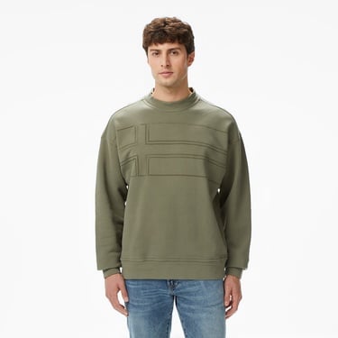  Napapijri B-Braies Erkek Haki Sweatshirt