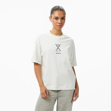  Napapijri S-Irto Kadın Beyaz T-Shirt