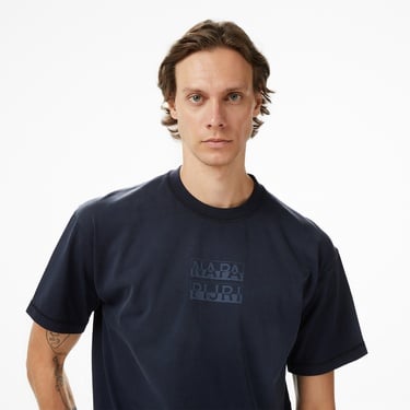  Napapijri S-Comel Erkek Mavi T-Shirt
