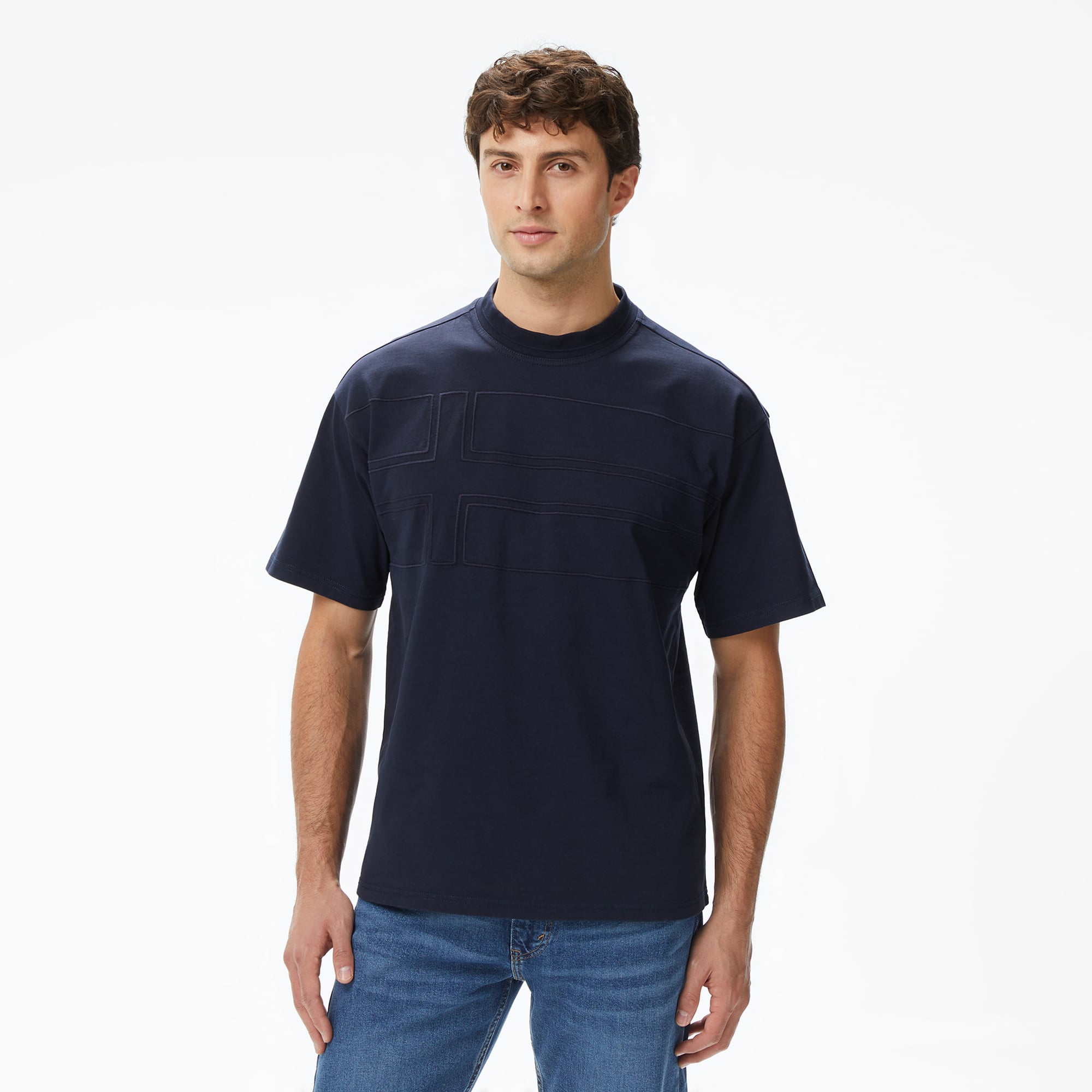  Napapijri S-Braies Erkek Mavi T-Shirt