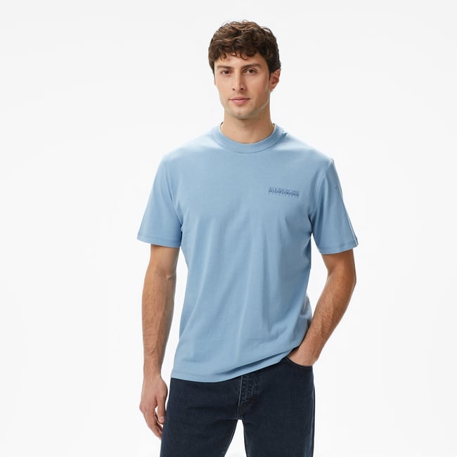  Napapijri S-Back Graphic Erkek Mavi T-Shirt