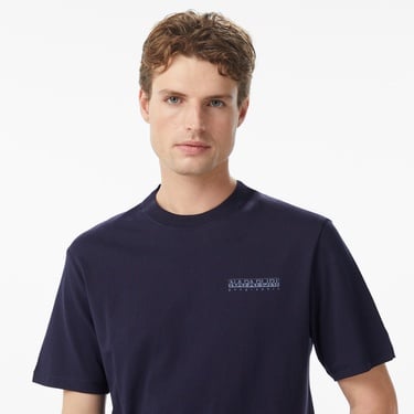  Napapijri S-Back Graphic Erkek Mavi T-Shirt