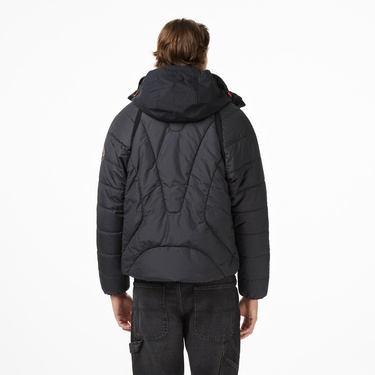  Napapijri A-Biez Modular Puf Erkek Siyah Ceket