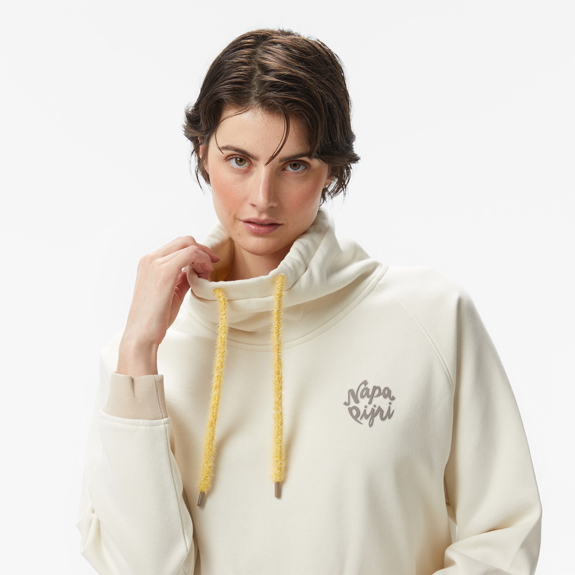 Napapijri B-Fedaia Kadın Bej Sweatshirt