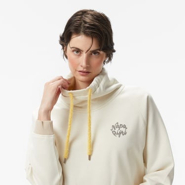  Napapijri B-Fedaia Kadın Bej Sweatshirt