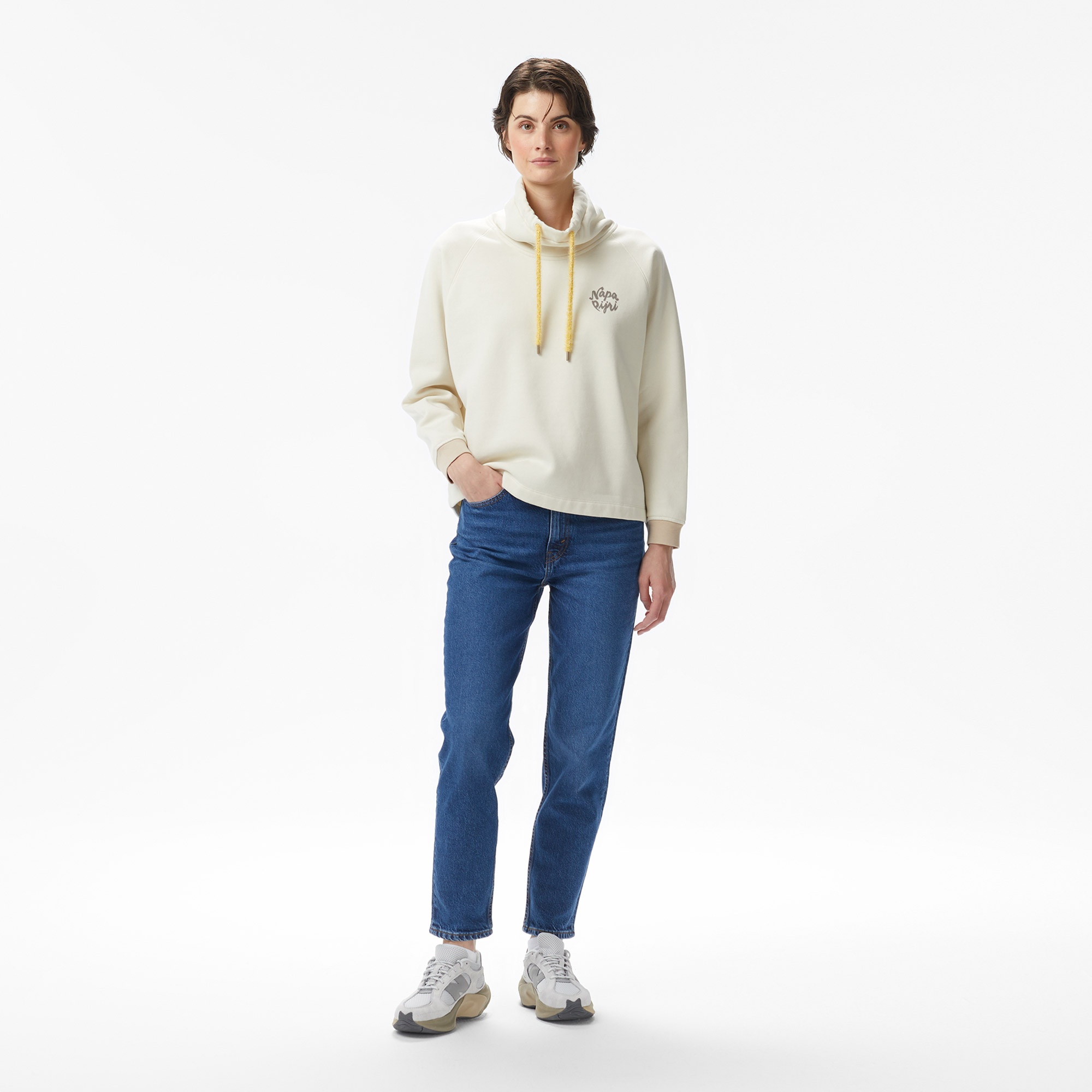 Napapijri B-Fedaia Kadın Bej Sweatshirt