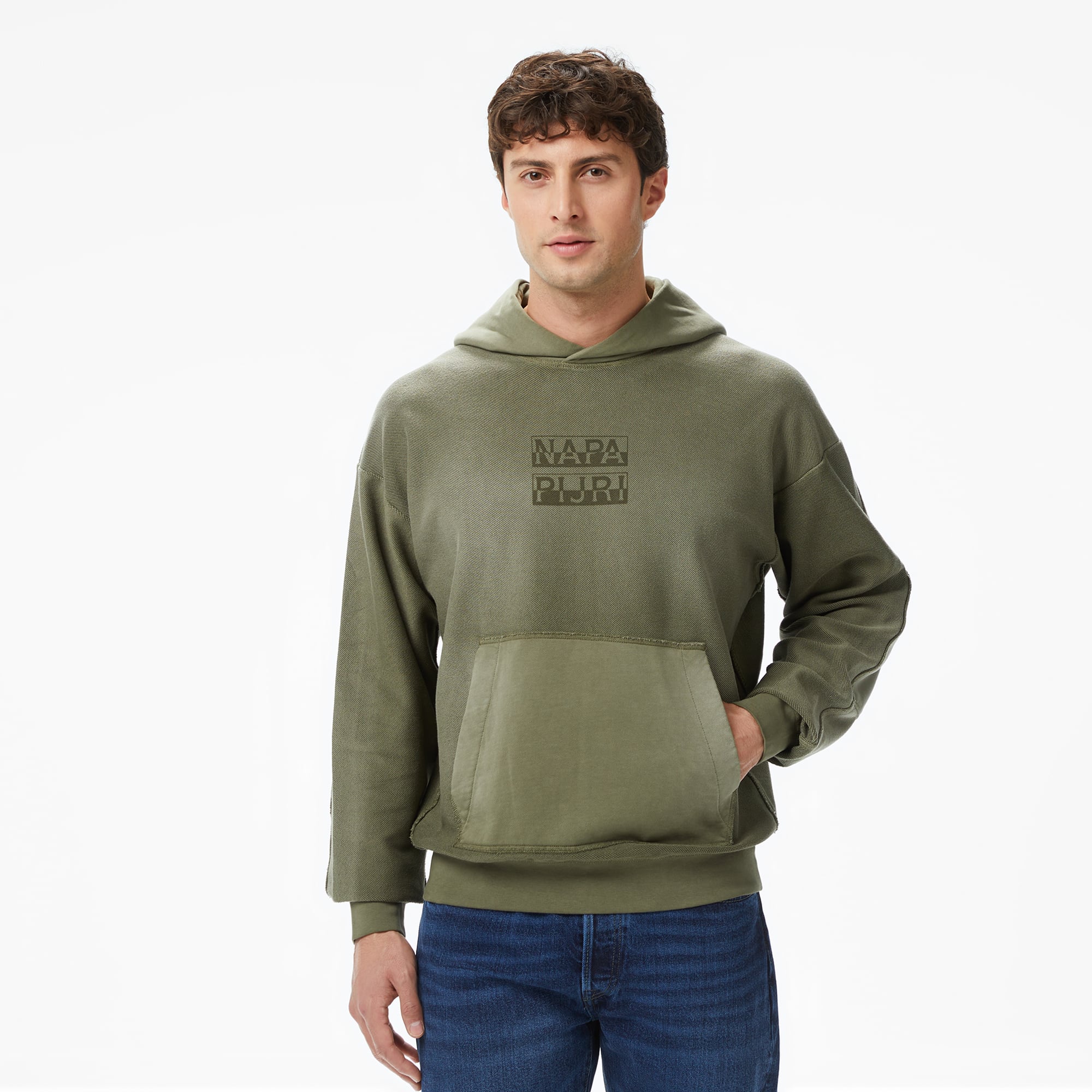  Napapijri B-Comel Erkek Haki Sweatshirt