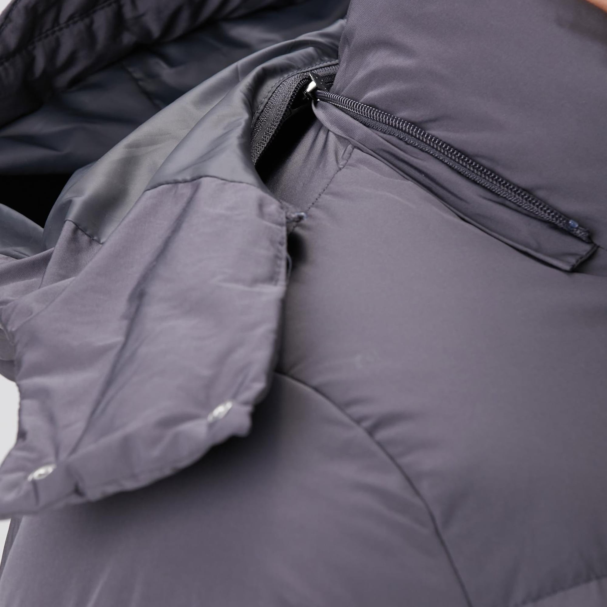 Network Erkek Gri Kapüşonlu Kapitoneli Casual Kaban