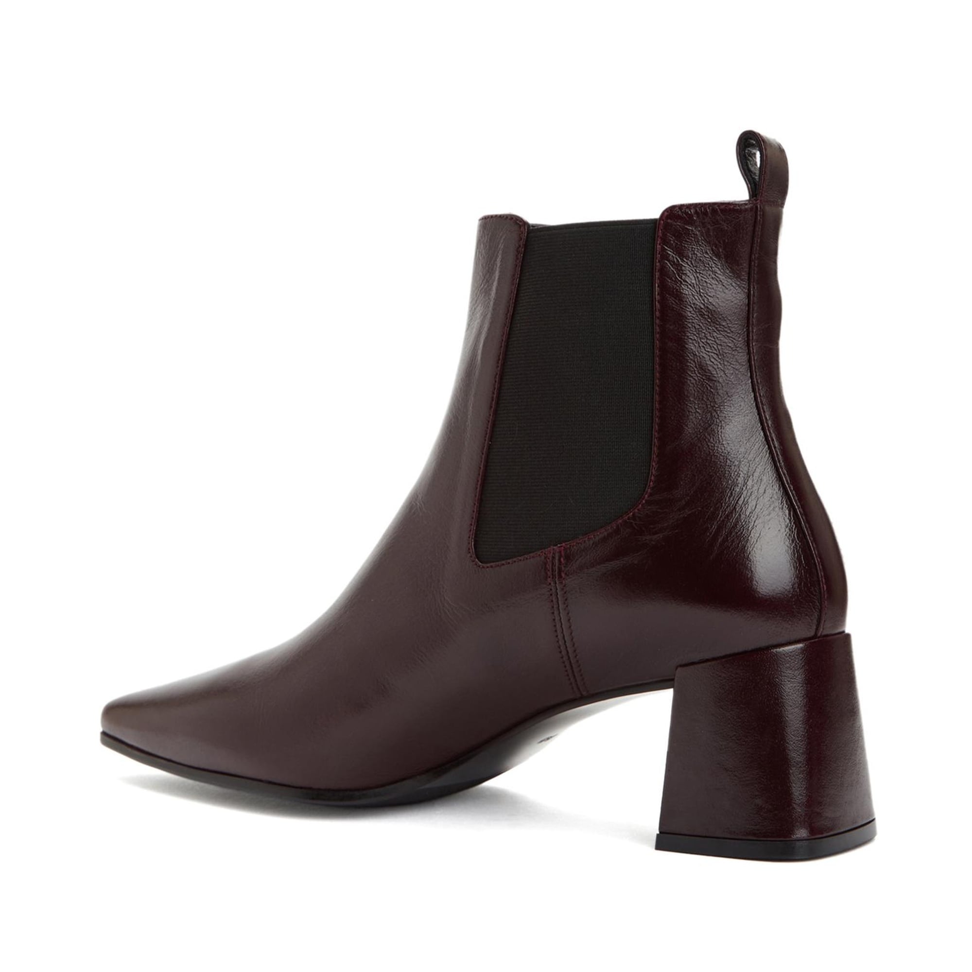 Divarese Kadın Bordo Kroko Desenli Deri Bot