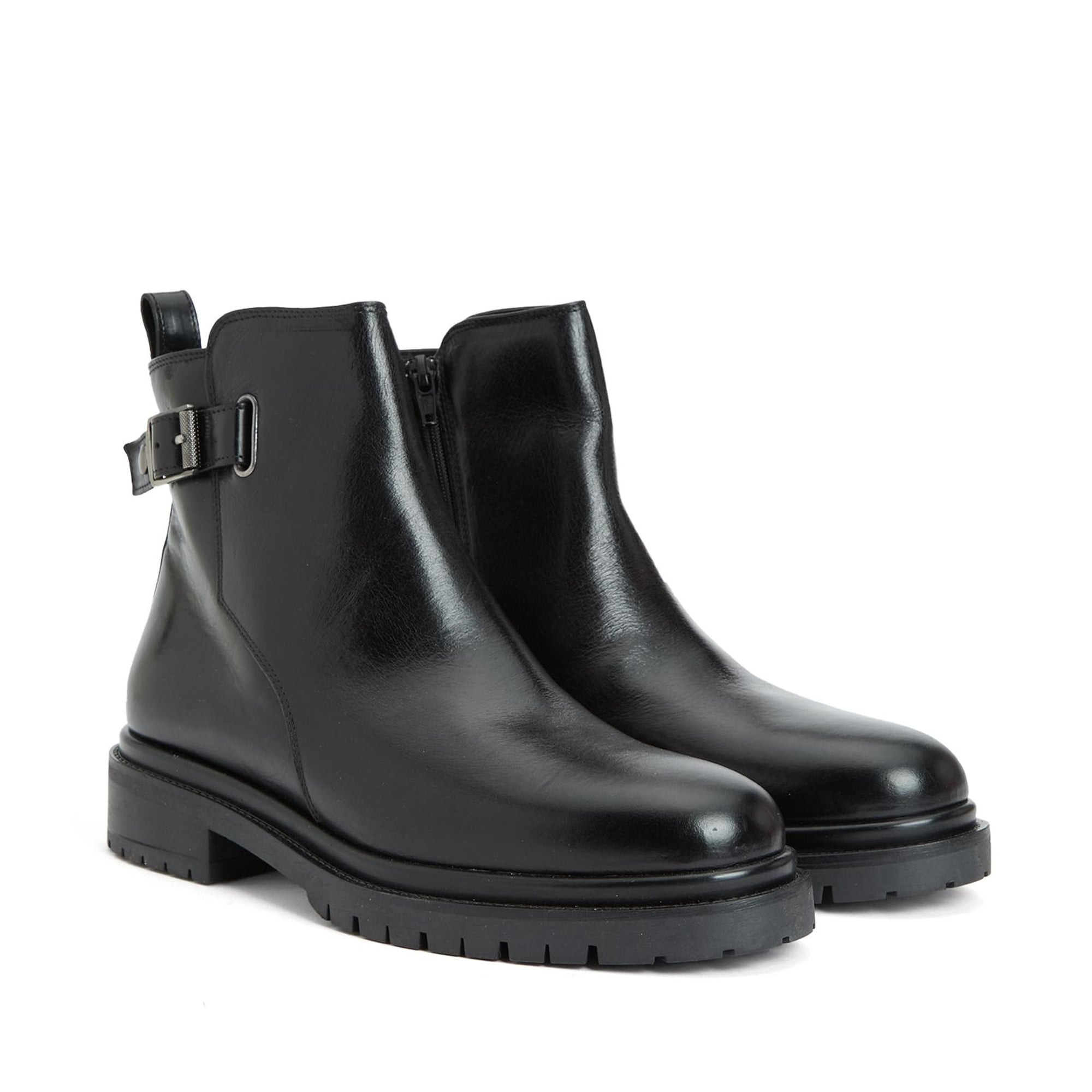 George Hogg Kadın Siyah Deri Bot