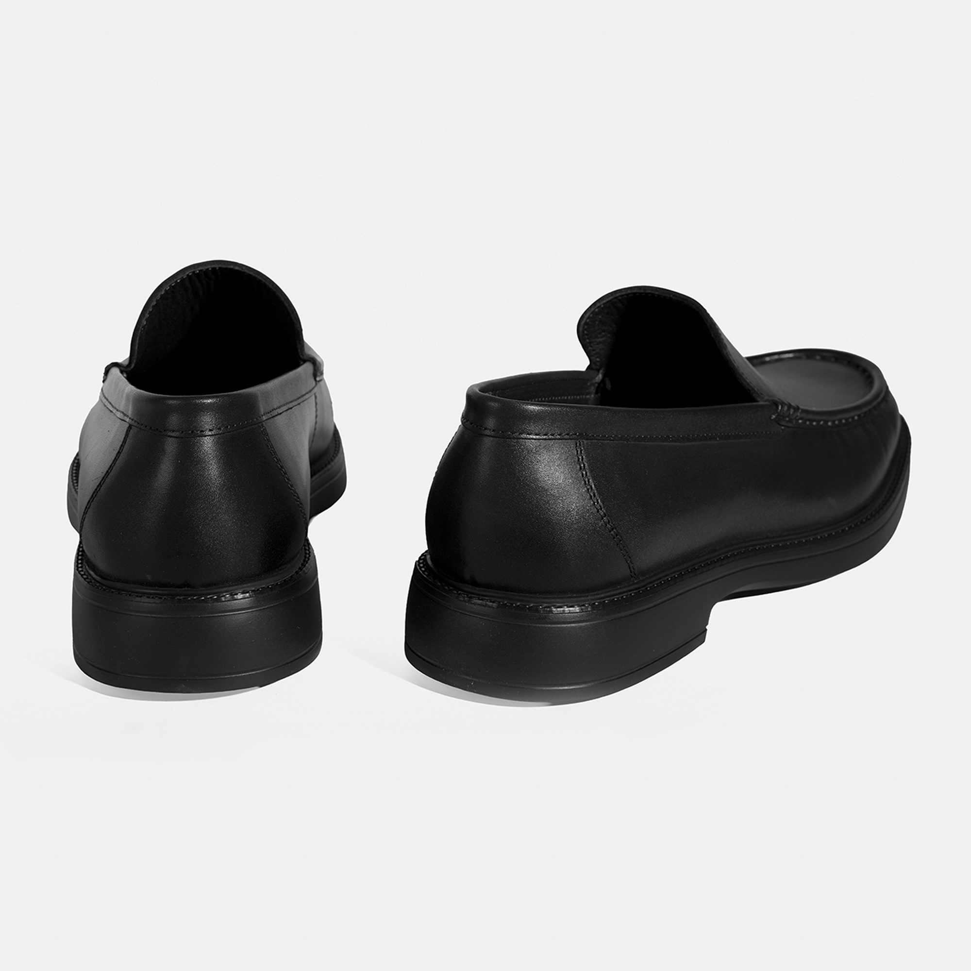 Erkek Siyah Deri Loafer