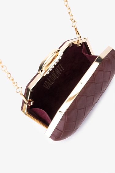  Valmenti Kadın Vegan Bordo Abiye Çanta