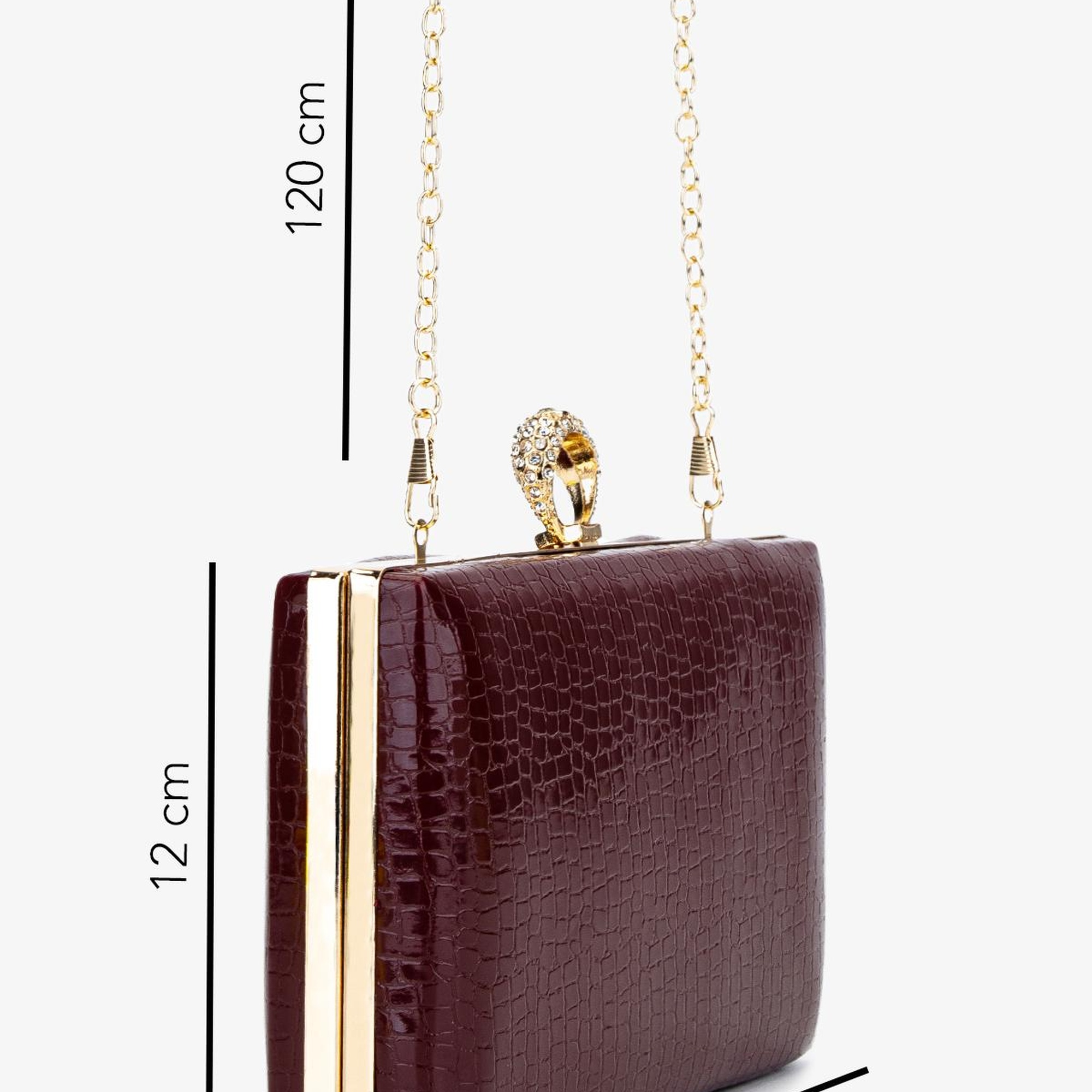 Valmenti Kadın Vegan Bordo Abiye Çanta