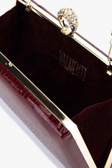  Valmenti Kadın Vegan Bordo Abiye Çanta