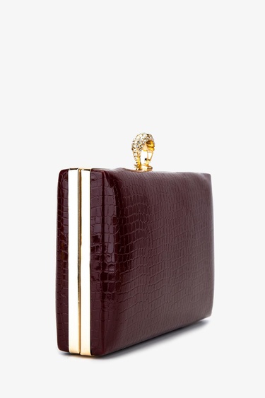  Valmenti Kadın Vegan Bordo Abiye Çanta