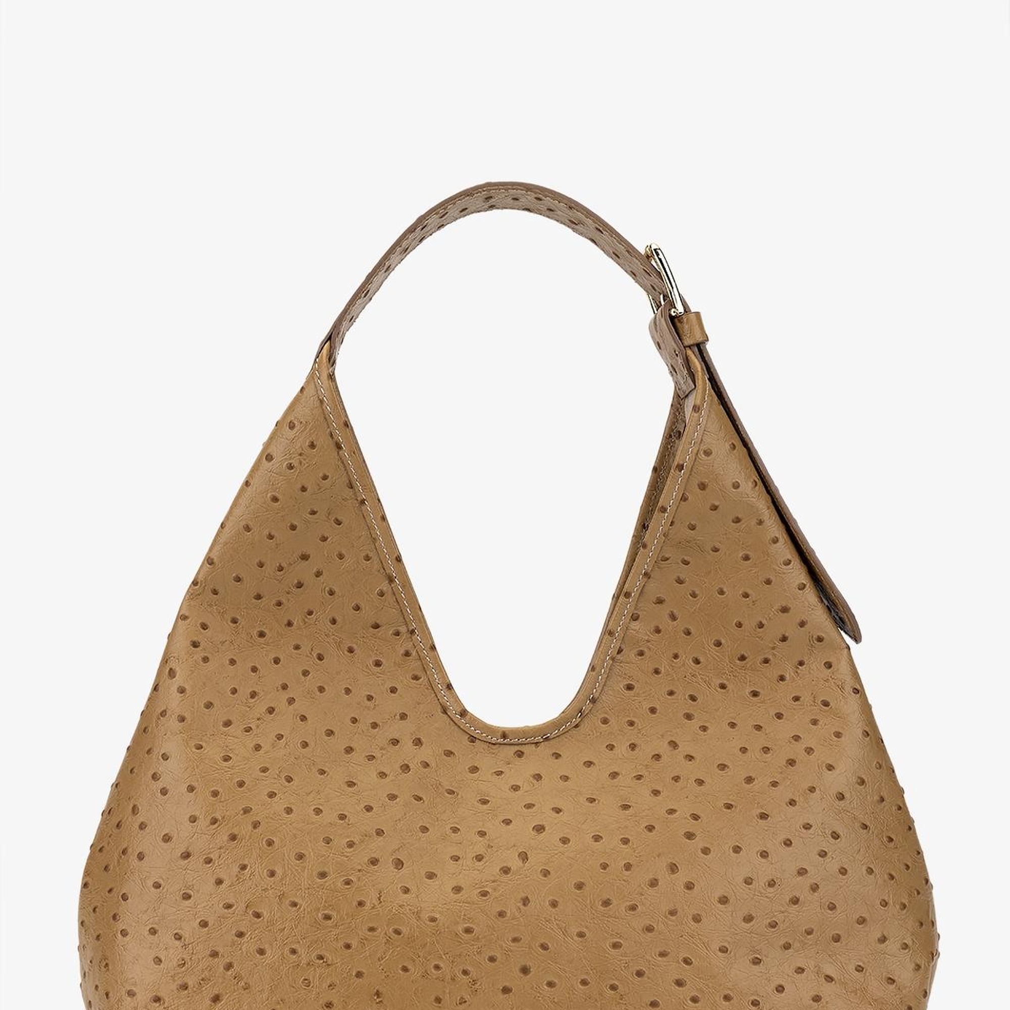 Valmenti Kadın Hakiki Deri Bej Omuz Çanta