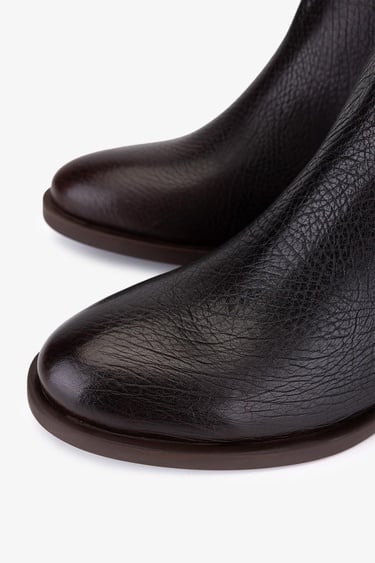  Valmenti Kadın Hakiki Deri Kahverengi Topuklu Çizme