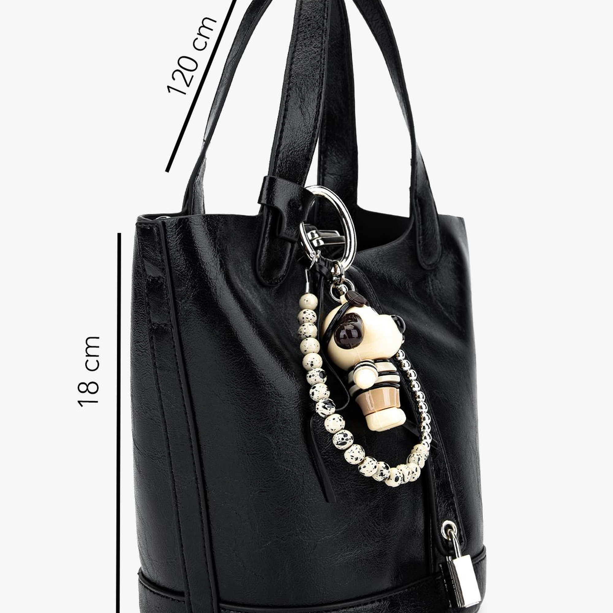 Valmenti Kadın Suni Deri Siyah Omuz Çanta