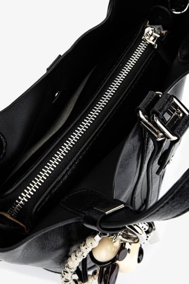  Valmenti Kadın Suni Deri Siyah Omuz Çanta