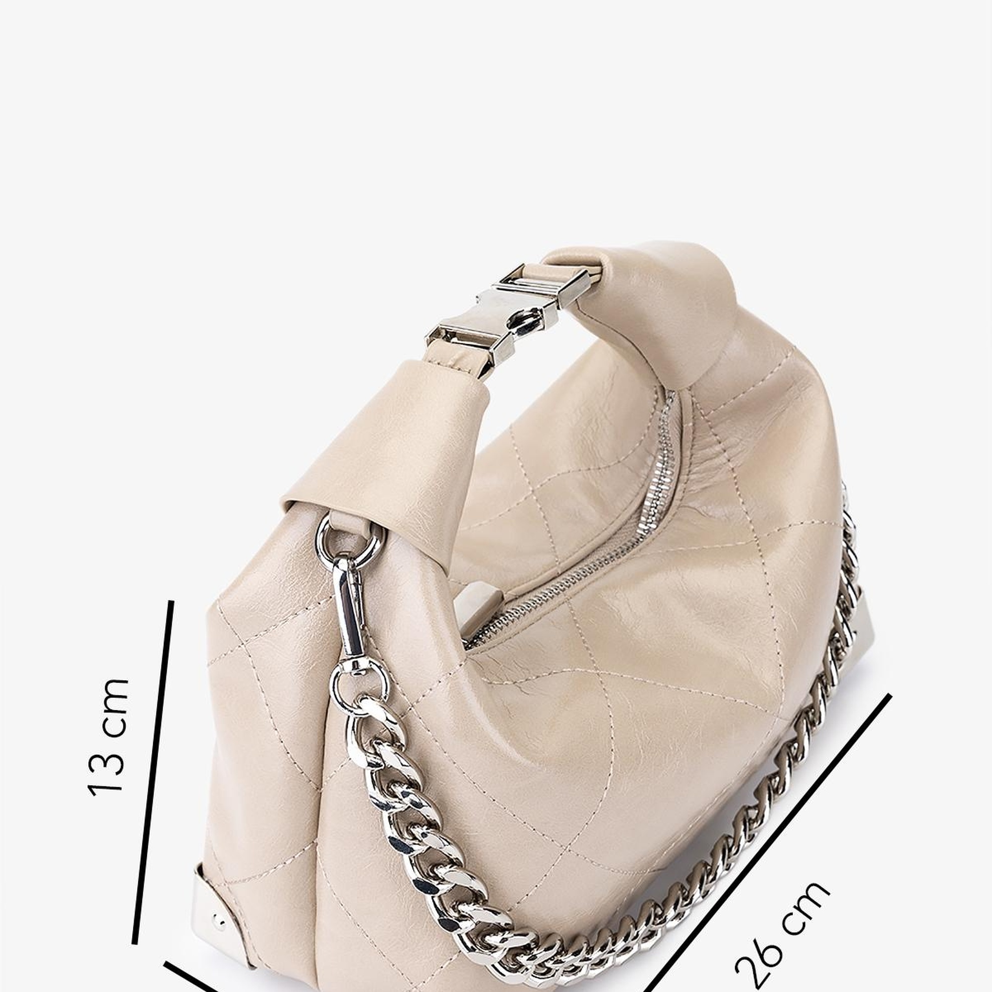 Valmenti Kadın Suni Deri Bej Omuz Çanta