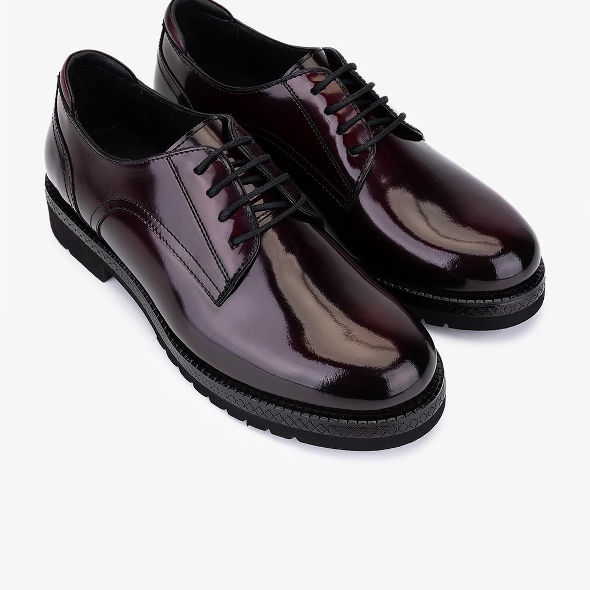 Valmenti Kadın Hakiki Deri Bordo Klasik Ayakkabı