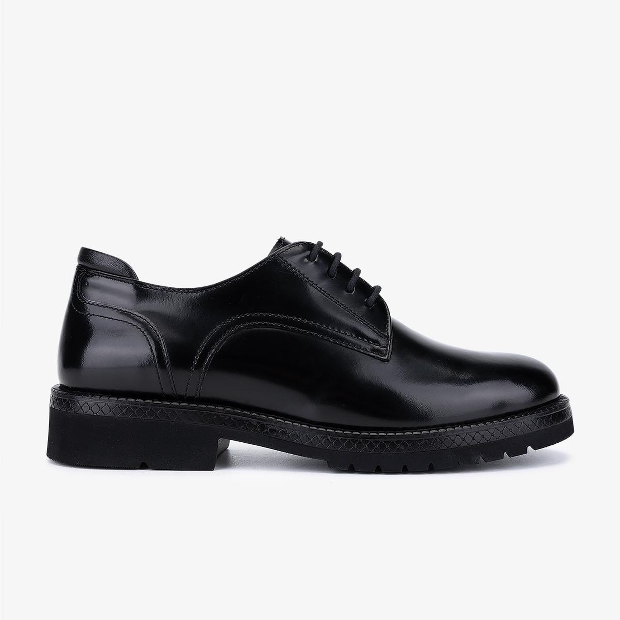 Valmenti Kadın Hakiki Deri Siyah Açma Klasik Ayakkabı