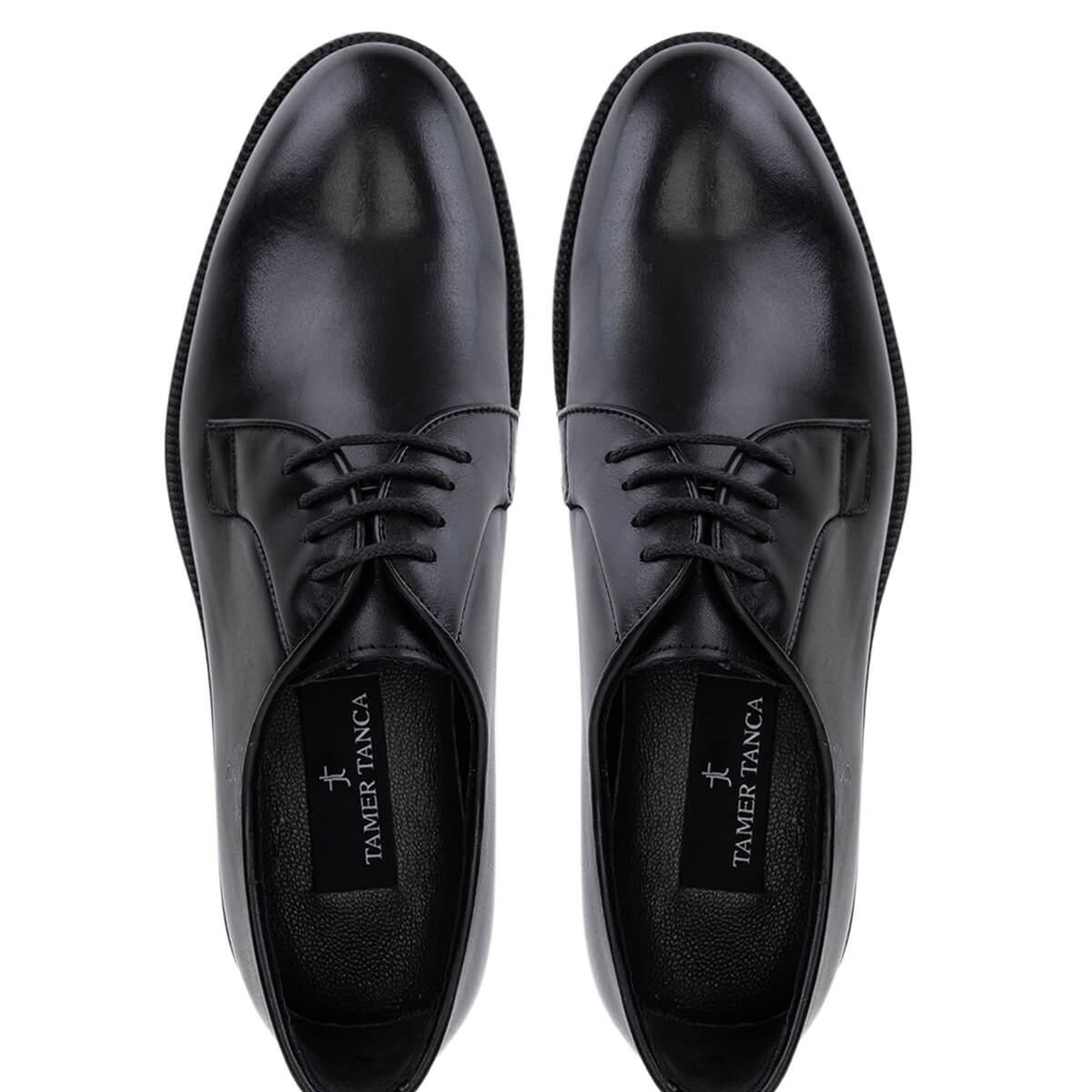 Tamer Tanca Erkek Hakiki Deri Siyah Antik Klasik Ayakkabı