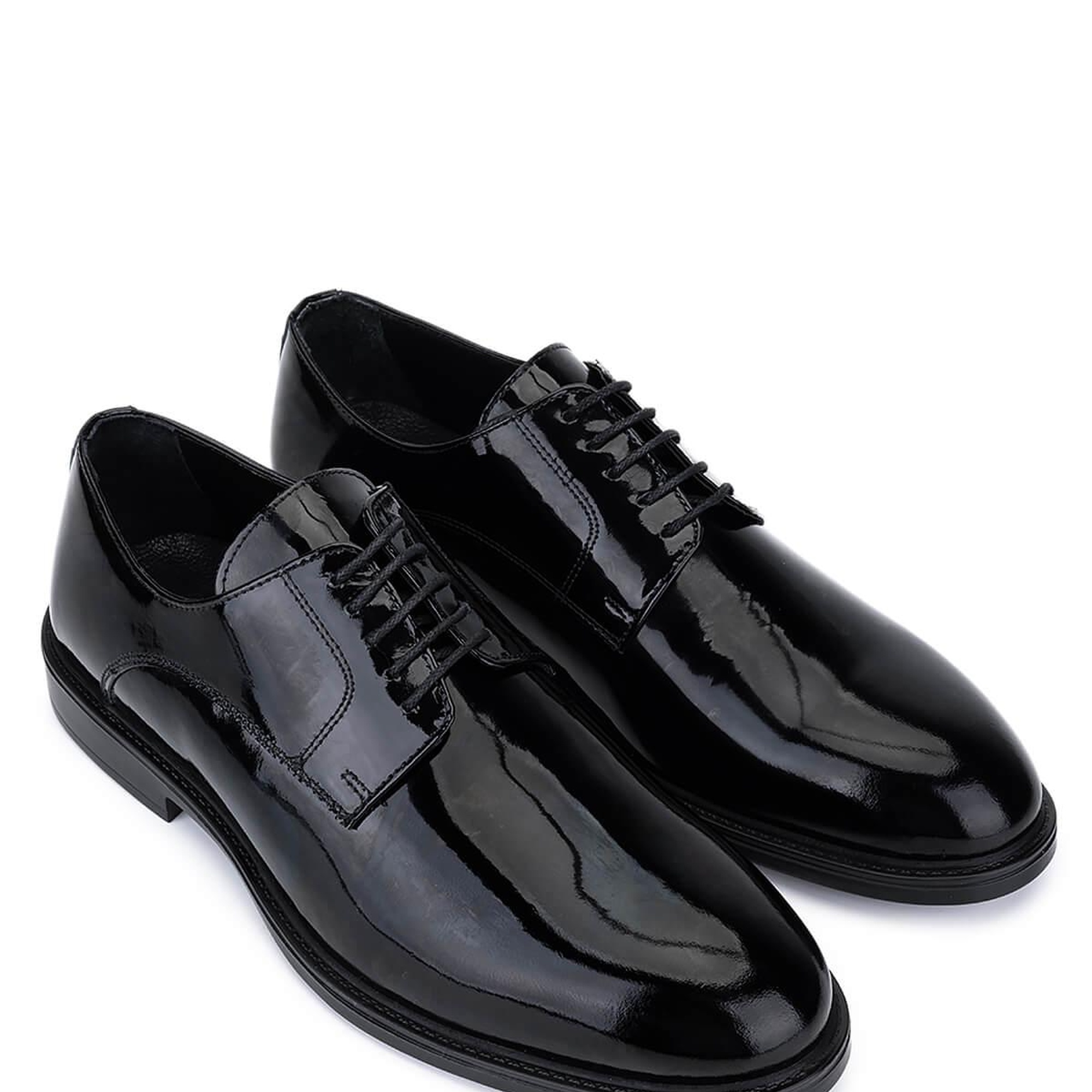 Tamer Tanca Erkek Hakiki Deri Siyah Rugan Klasik Ayakkabı