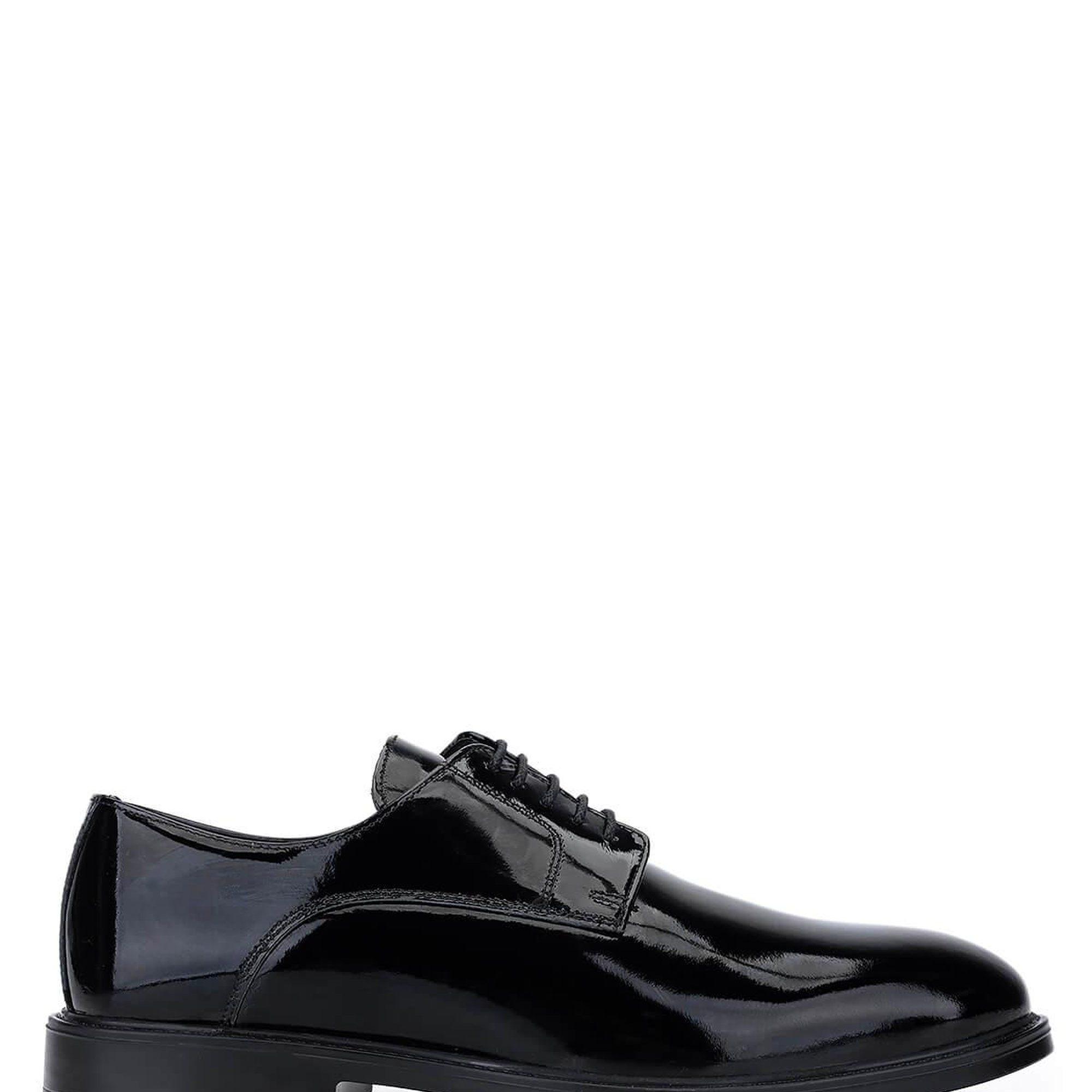 Tamer Tanca Erkek Hakiki Deri Siyah Rugan Klasik Ayakkabı