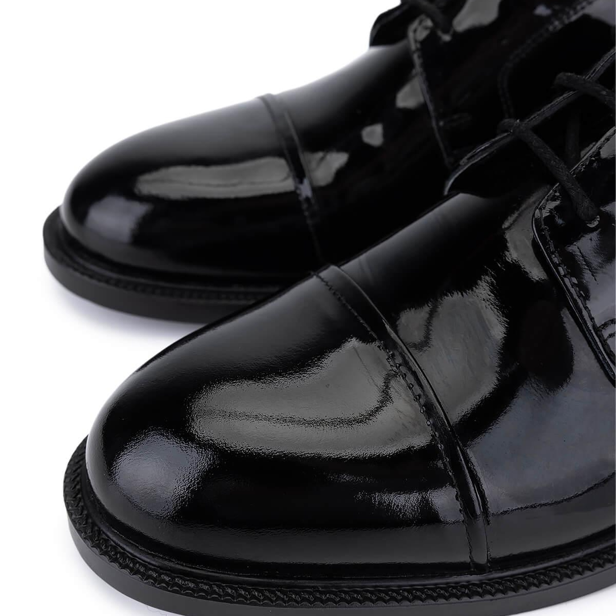 Tamer Tanca Erkek Hakiki Deri Siyah Rugan Klasik Ayakkabı