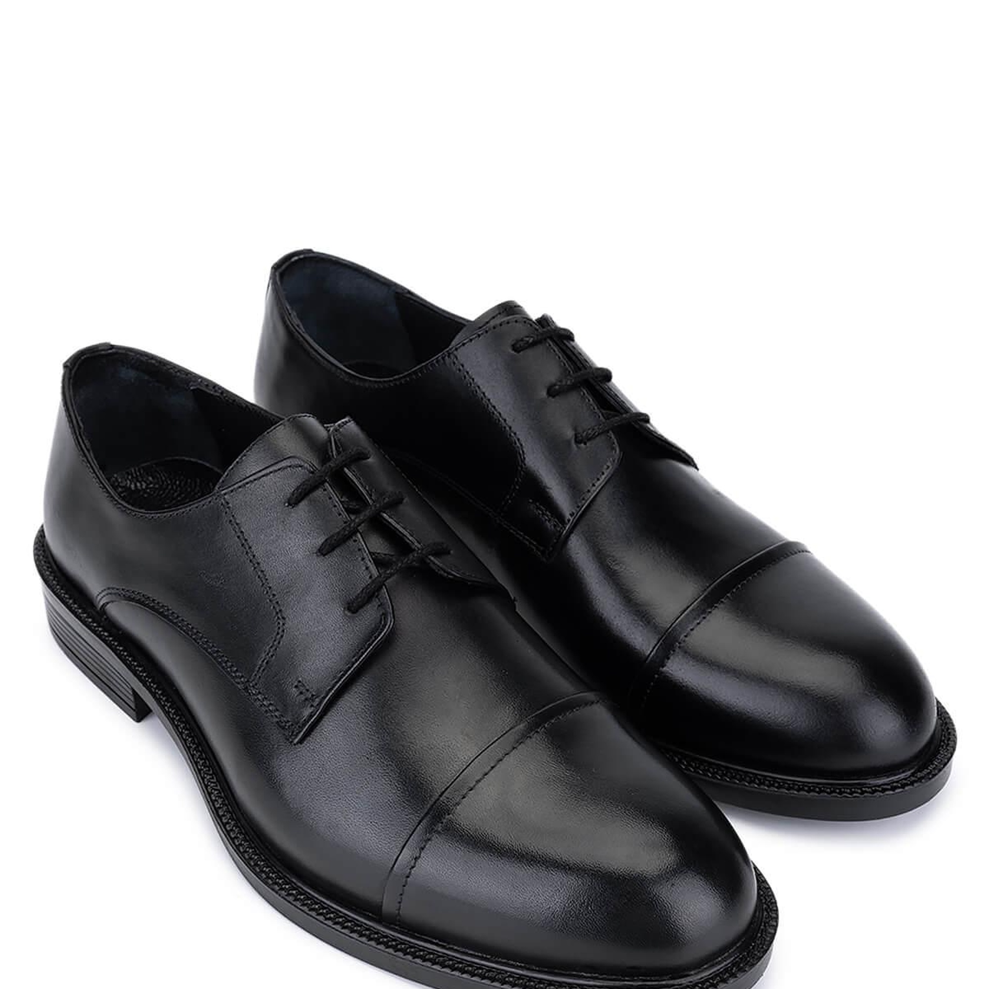 Tamer Tanca Erkek Hakiki Deri Siyah Klasik Ayakkabı