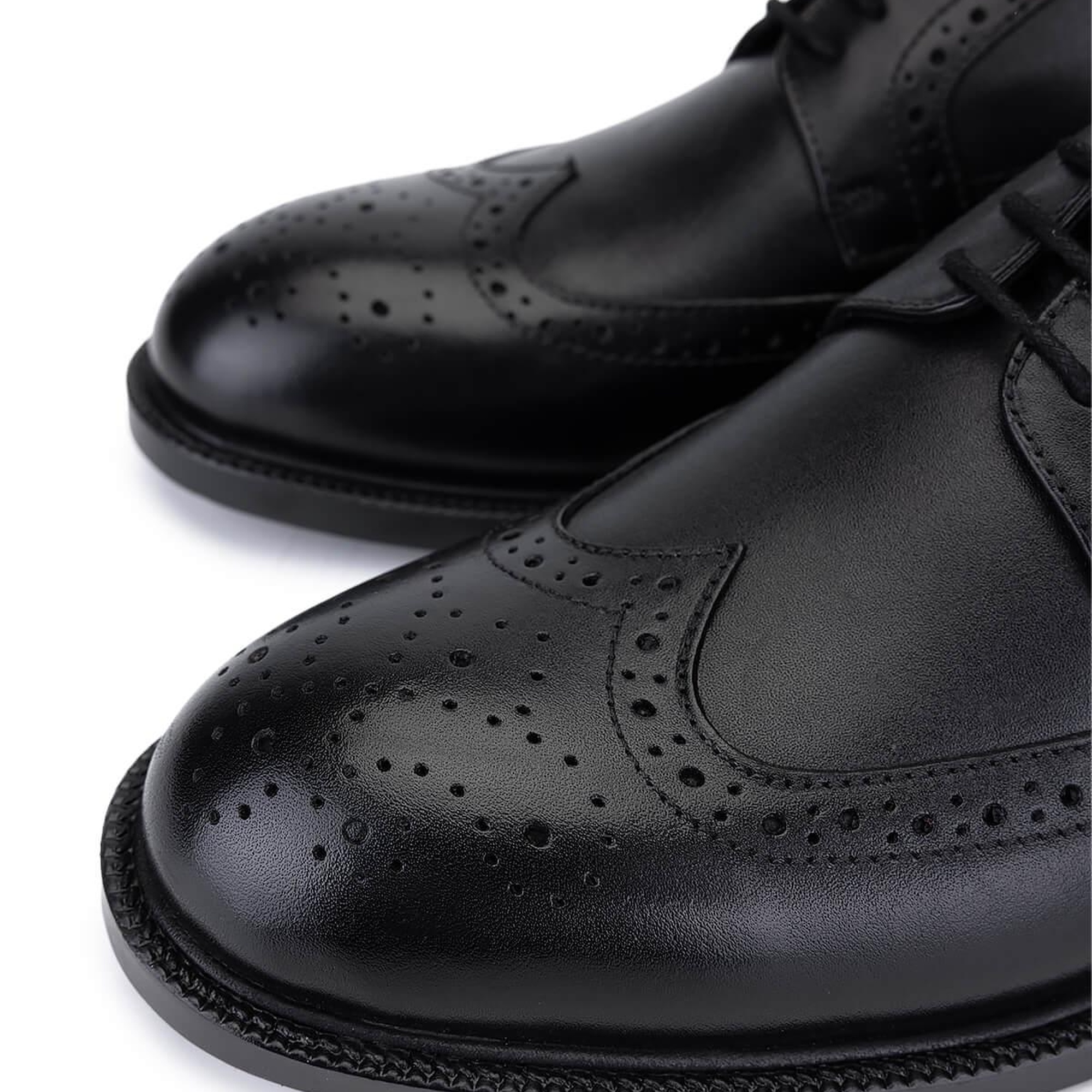 Tamer Tanca Erkek Hakiki Deri Siyah Klasik Ayakkabı