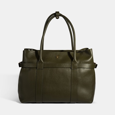  DESA Kadın Yeşil Cüzdan Aksesuarlı Deri Omuz Çantası