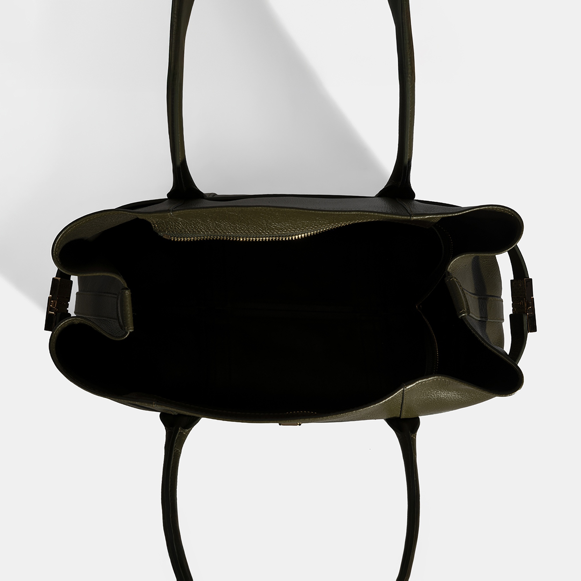 DESA Kadın Yeşil Cüzdan Aksesuarlı Deri Omuz Çantası