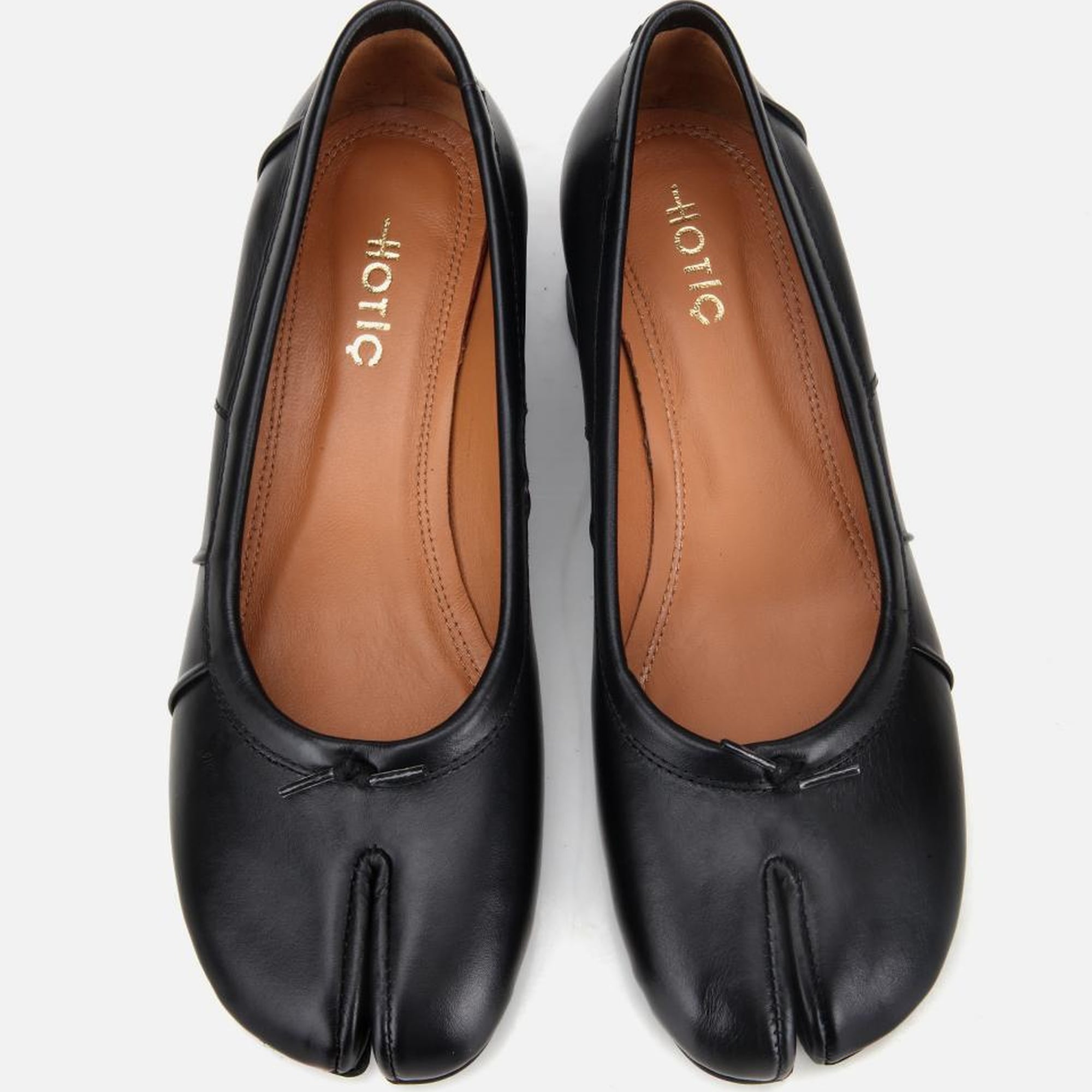 Kadın Deri Siyah Blok Detaylı Kalın Topuklu Ayakkabı