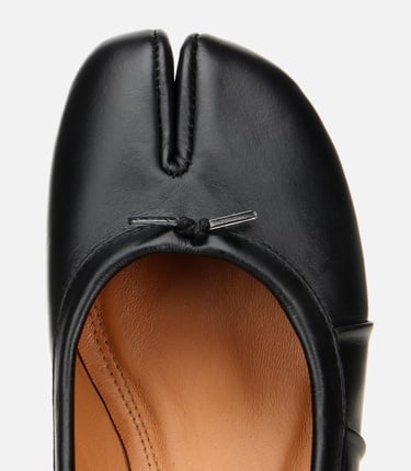  Kadın Deri Siyah Blok Detaylı Kalın Topuklu Ayakkabı