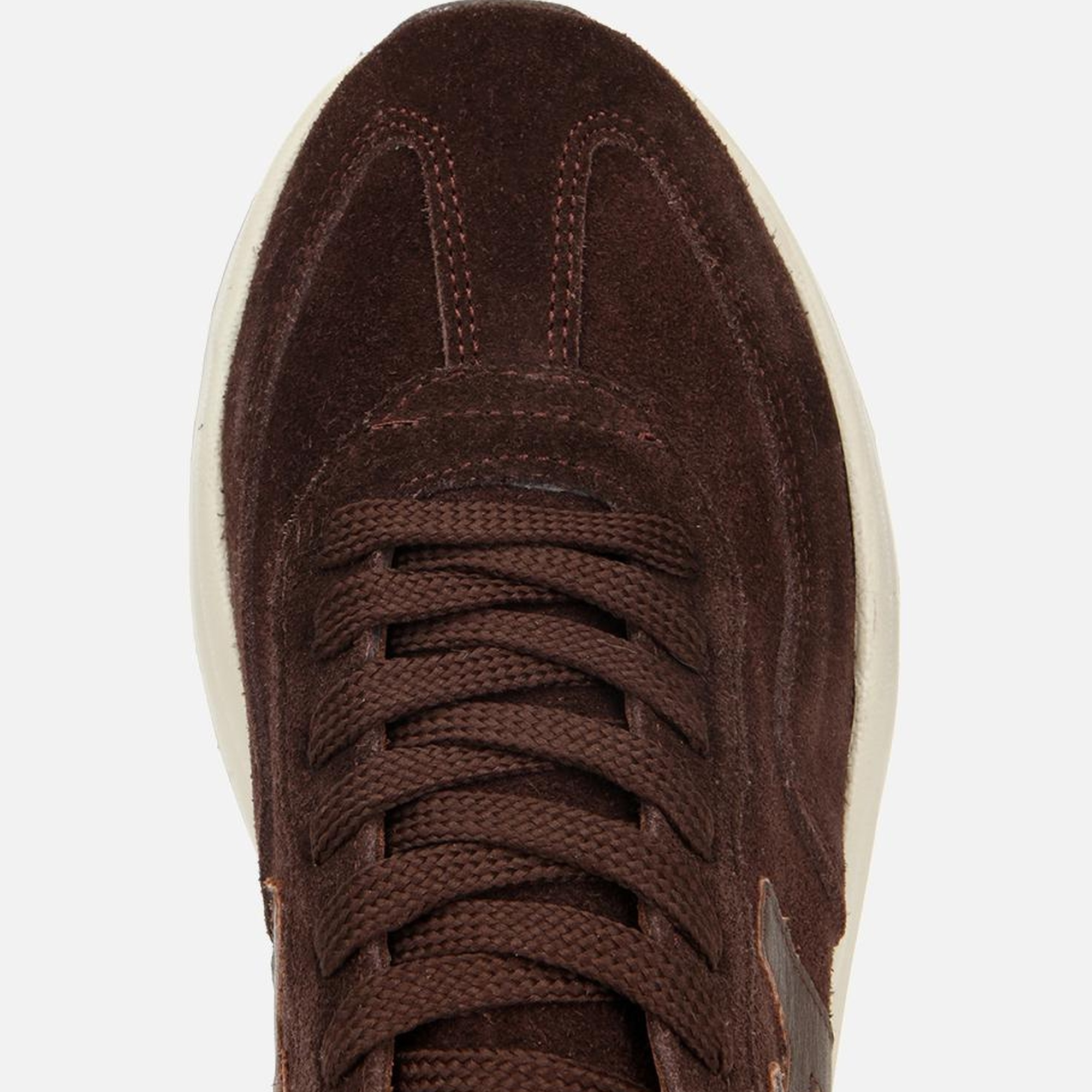 Kadın Süet Deri Kahverengi Kalın Tabanlı Comfort Spor Ayakkabı