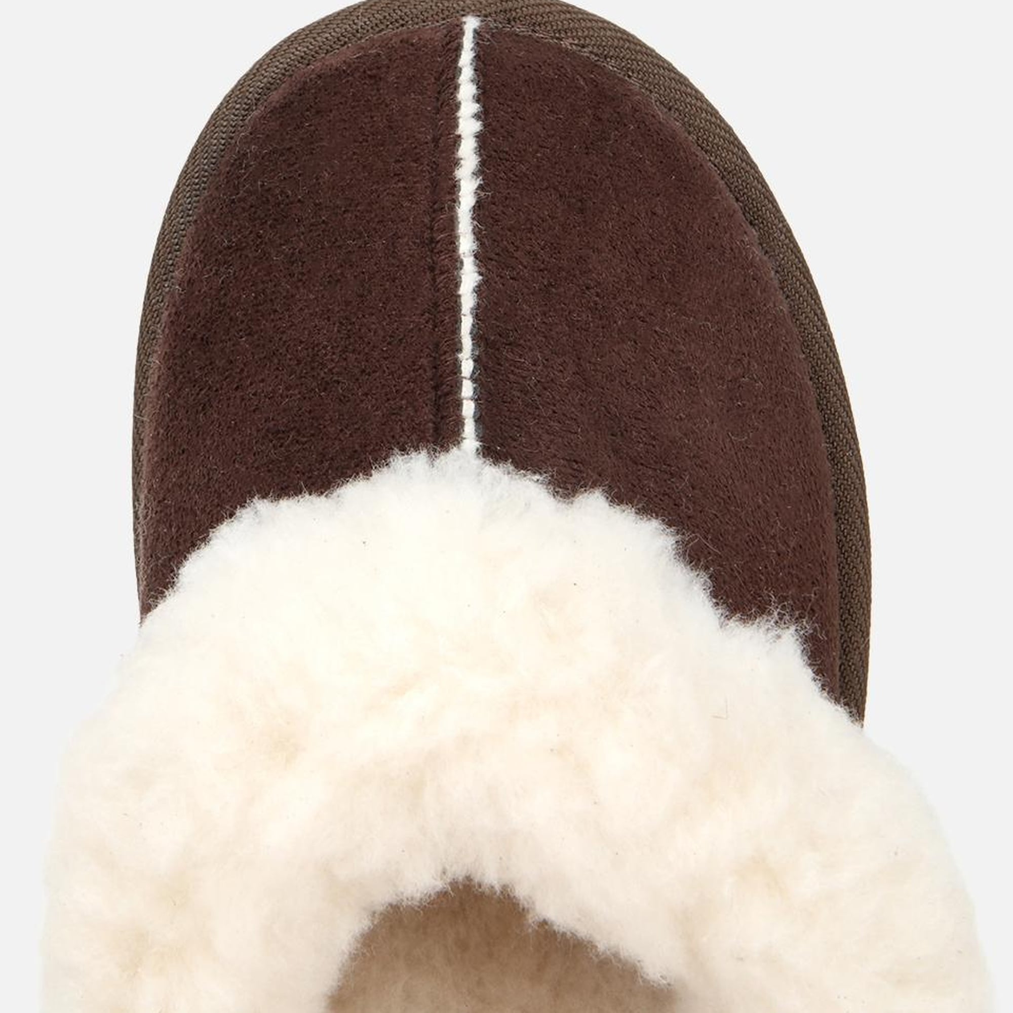 Kadın Süet Kahverengi İçi Kürklü Düz Terlik