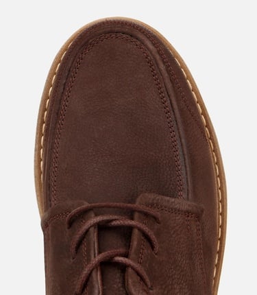  Erkek Nubuk Deri Kahverengi Kalın Tabanlı Günlük Ayakkabı