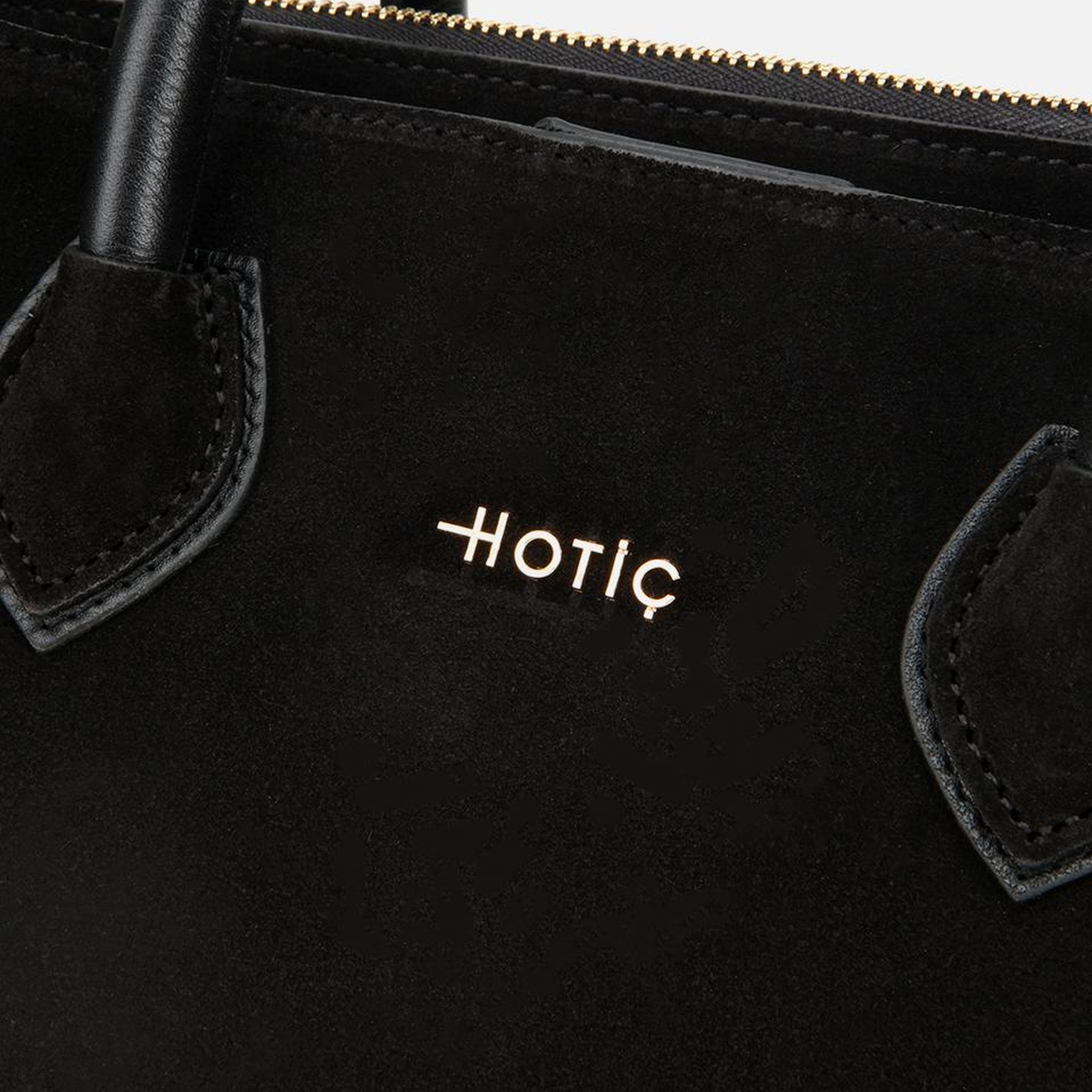 Kadın Süet Deri Siyah Tote Çanta