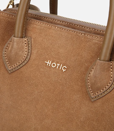  Kadın Süet Deri Bej Tote Çanta