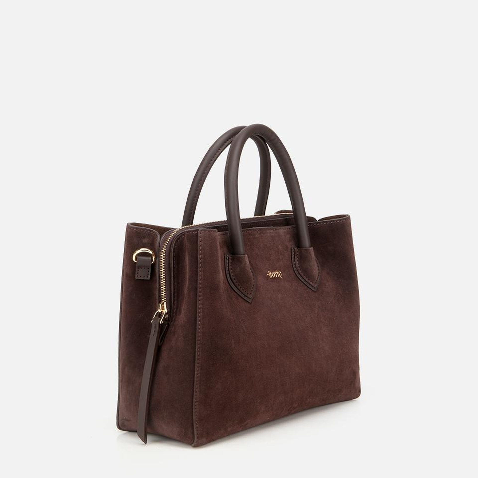 Kadın Süet Deri Kahverengi Tote Çanta