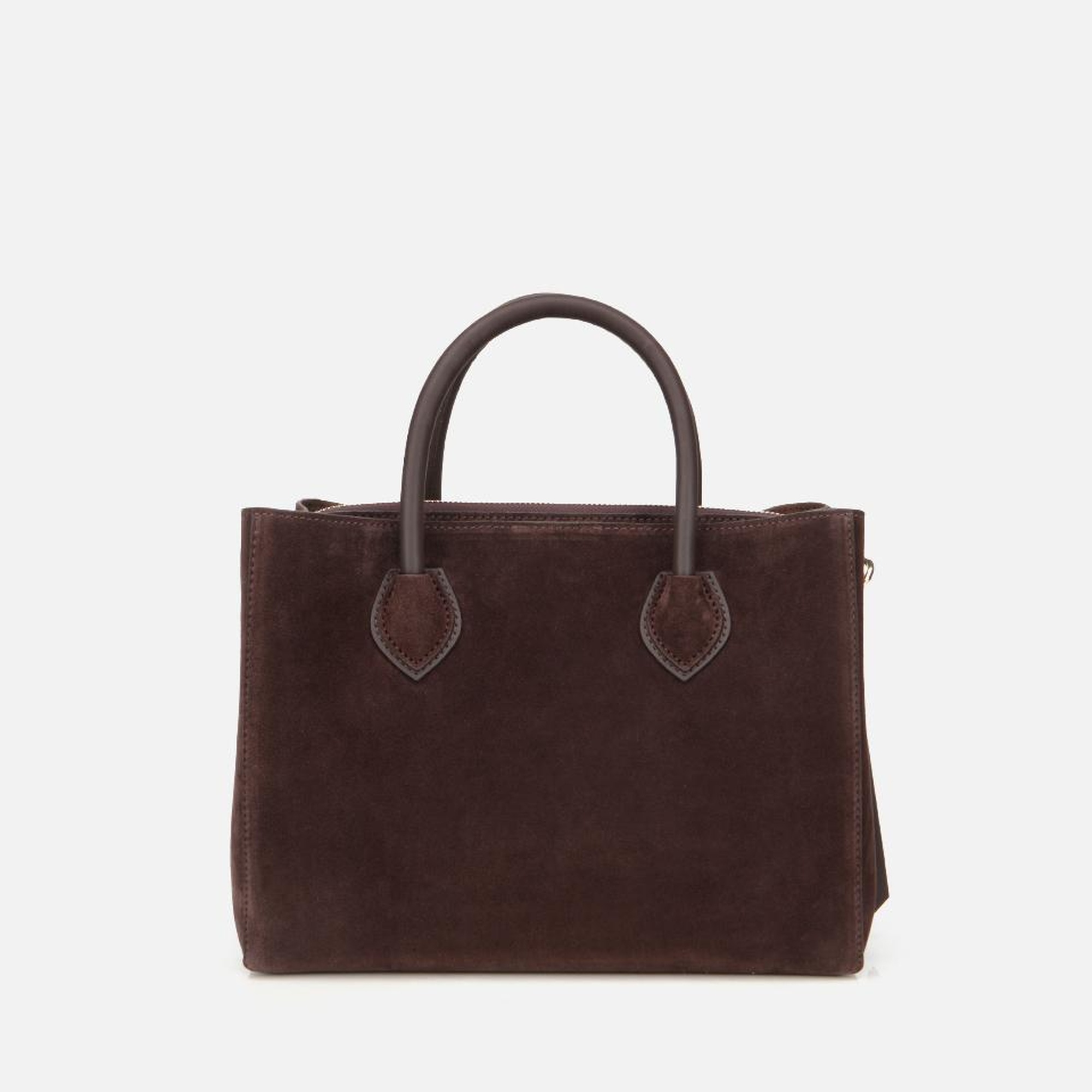 Kadın Süet Deri Kahverengi Tote Çanta