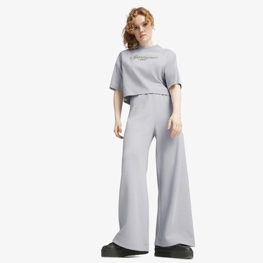  Puma Classics+ Oversized Kadın Gri T-Shirt