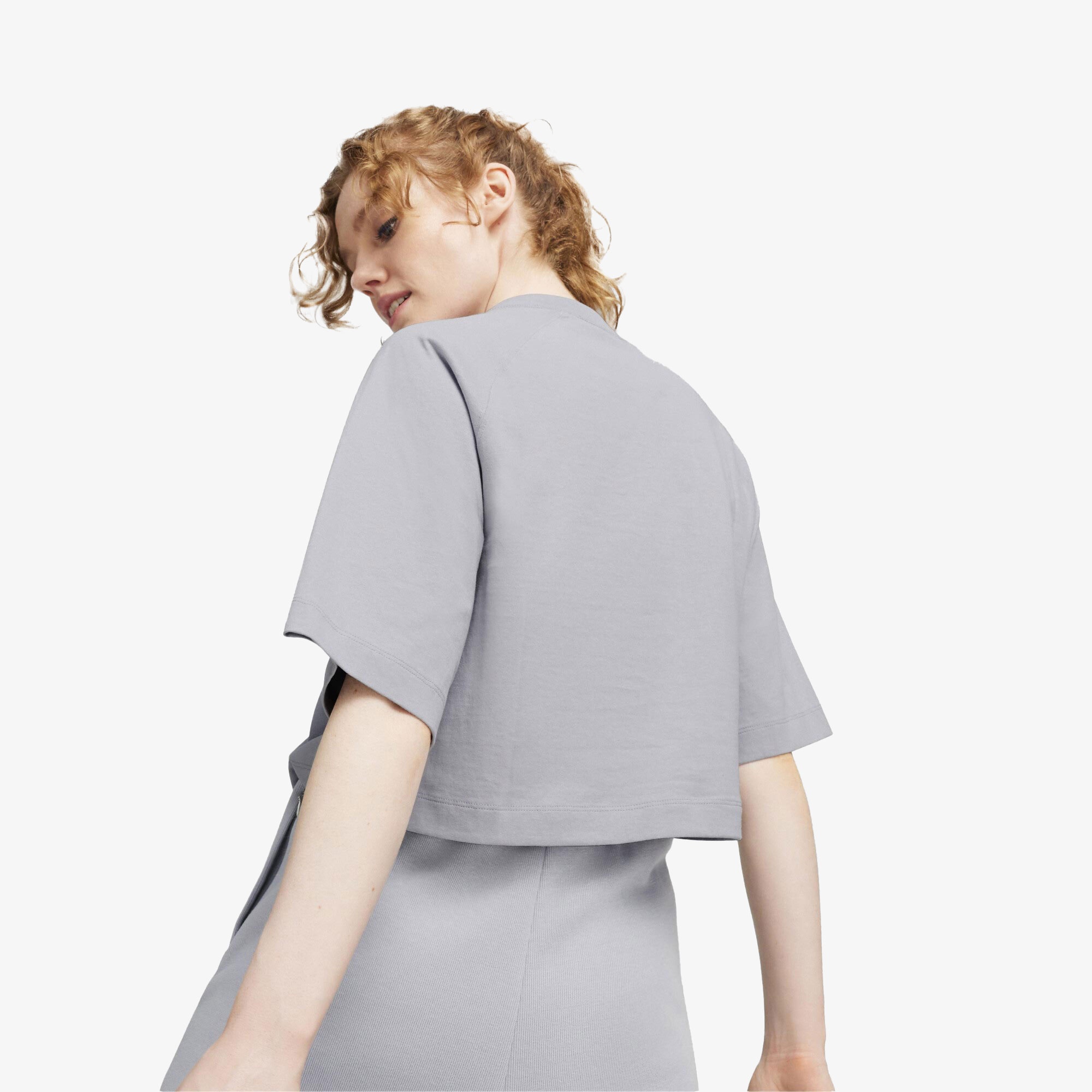 Puma Classics+ Oversized Kadın Gri T-Shirt