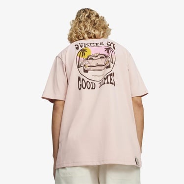  Puma Pl Summer Crew Erkek Pembe T-Shirt